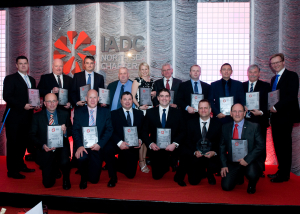 IADC North Sea Chapter Safety Award Winners and Runners-Up. Front Row (left to right): Hans Krielen, Noble Drilling, Mark Milne, Transocean; Jools Coghill, Ensco; Steven Mullen, Northern Offshore; Stuart Hepburn, Archer; John Fraser, Sodexo; Back Row (Left to Right): Mark Cowieson, Archer; David McMillian, Noble Drilling; Rob Vander Lan, Noble Drilling; Dave Pirie, Archer; Gunni Walker, North Atlantic Drilling; Eddie Fowler, Odfjell Drilling; Andrew White, Stena Drilling; Grant Stevenson, Stena Drilling; Paul Horne, KCA Deutag; Arild Pettersen, KCA Deutag.
