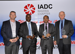 Nigeria Safety Awards winners. Left to Right – Mark Shaw, Indigo Drillingn Limited; Ote Enaibe, Depthwize Nigeria Limited; Chijioke Akwukwuma, Oando Energy Services; Dick Verhaagen, Pacific International Drilling West Africa Limited.