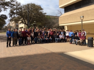 Texas A&M petroleum engineering students complete WellSharp training in February.