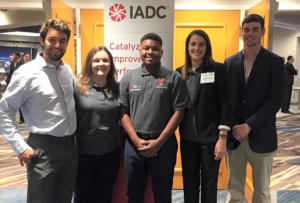 In April, students with the IADC Student Chapter at the University of Louisiana at Lafayette were invited to attend a facility tour at Weatherford’s technical research facility. The students were able to view MPD systems and risers among other technical equipment during the tour, which was organized by Neal Richard, North America Technical Manager at Weatherford. Five students from the ULL Student Chapter were also invited to attend the 2018 SPE/ IADC Managed Pressure Drilling & Underbalanced Operations Conference on 17 and 18 April in New Orleans. Pictured from Left: Damon Emmitt, Allison Morency, Garrett Mallires, Kassie Comeaux and Colby Williford.