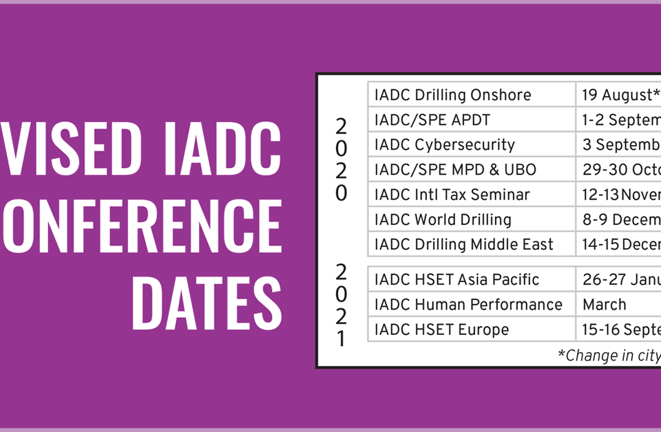 IADC Conferences August2020 Update