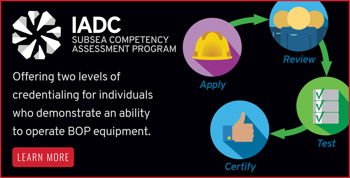 Promotional graphic for Subsea Competency Assessment Program