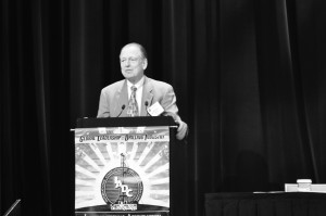 Jay Hakes presents on energy development and environmental risks at the IADC Environmental Conference and Exhibition